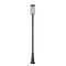Z-Lite Leland Outdoor Post Mounted Fixture, 1-Light, 10 In.W x 117.75 In.H, Sand Black/Sand Blast 5005PHB-5011P-BK-LED - alternate 3